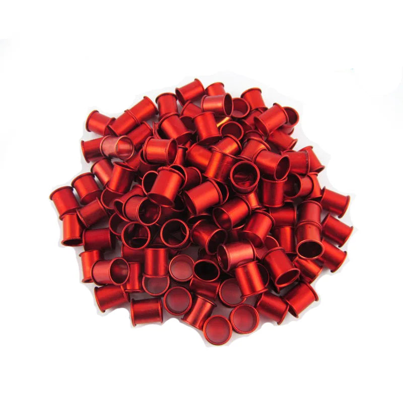 Pigeon Foot Rings Aluminum Ring Birds Identification Tools 7 Colors Zpaxo Red