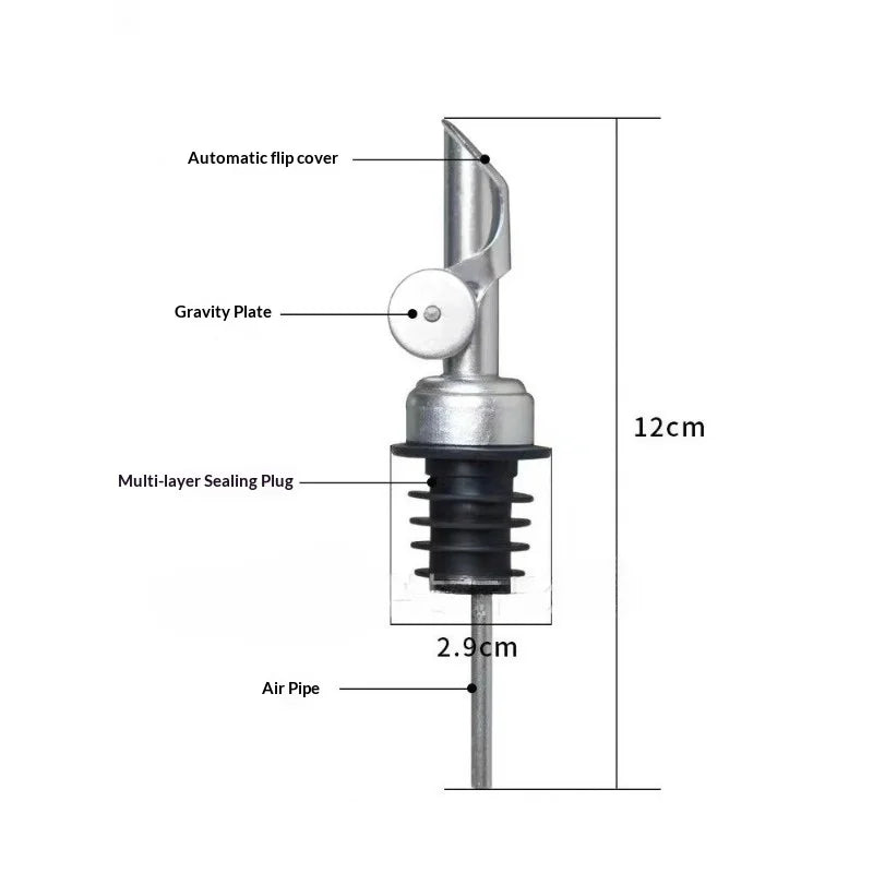 304 Stainless Steel Oil Nozzle – Leak-Proof Bottle Pouring Stopper Oil Pouring Nozzle Zpaxo