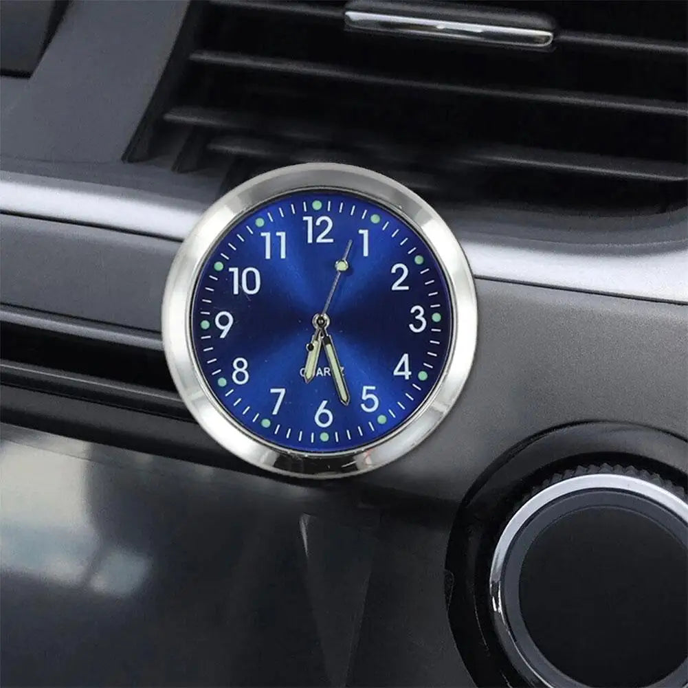 1Pcs Mini Universal Car Clock Luminous Auto Ornament Internal Stick-On Waterproof Mini Watch Car Quartz Clock Car Accessories Zpaxo