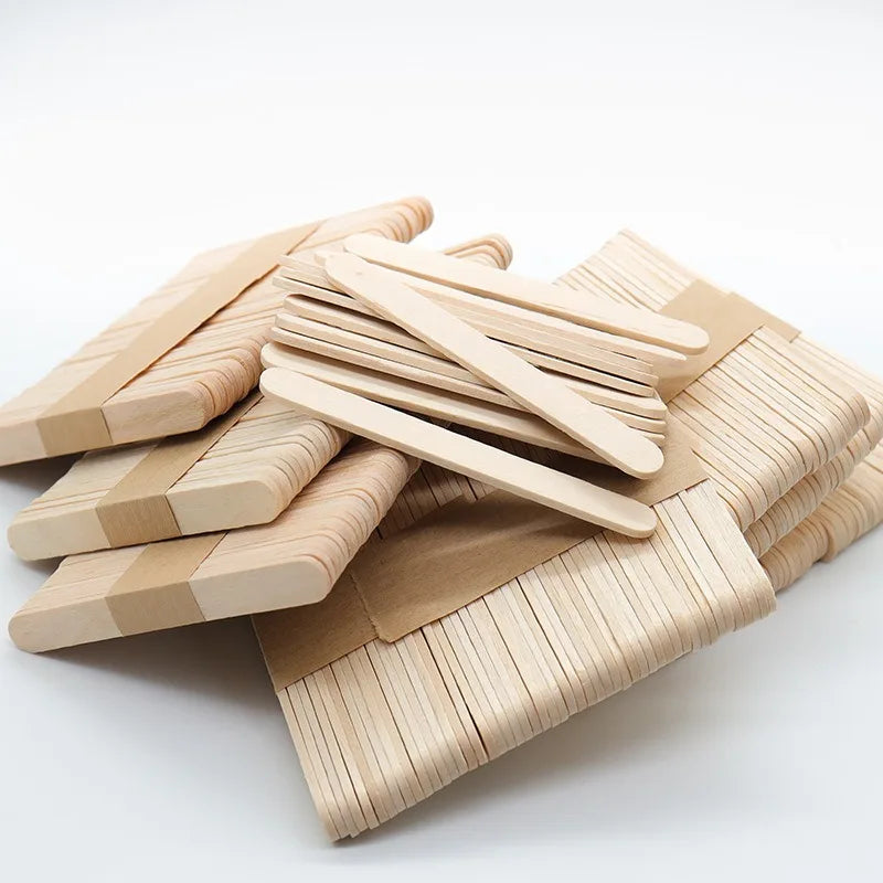 50/100/150Pcs 10cm Wooden Resin Epoxy Stirring Stick Popsicle Ice Cream Stick Handmade Tool DIY Home Art Classroom Supplies Zpaxo 50pcs