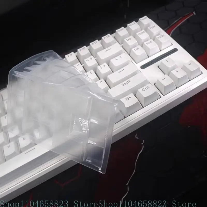 Silicone Keyboards Cover Skin Protectors for V500Pro Wireless Mechanical Gaming Keyboards Desktop Zpaxo