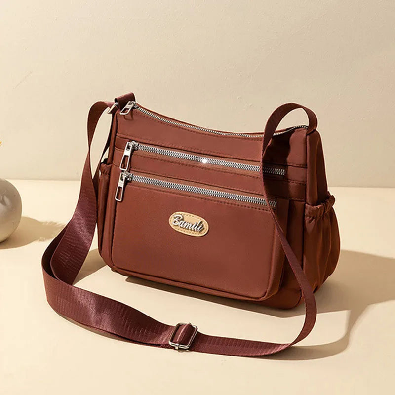 Oxford Cloth Bag for Mom Telphone Key Bag Small Shoulder Bag for Female Leisure Cloth Bag Female Crossbody Shopping Purse Zpaxo