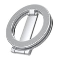 Double-sided Magnetic Phone Stand Foldable Holder Desktop Lazy Zpaxo Silvery