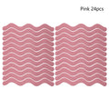 24Pcs/Package Transparent Anti-Slip Stickers For Bathroom Floor And Shower - Bathtub Floor Safety Anti-Slip Strips Zpaxo Pink