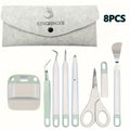 8 pcs Craft Vinyl Weeding Tools Set, Tool Kit for Crafting and DIYs, Scissor, Tweezers, Hook, Scraper, Spatula Zpaxo 8PCS