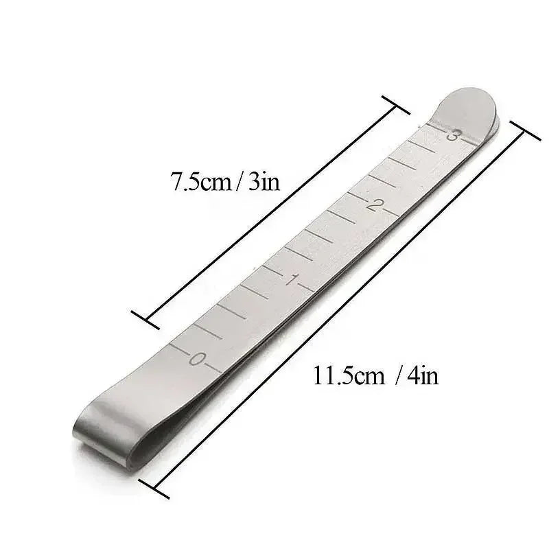 1/3/5Pcs Sewing Hemming Clips Stainless Steel Hemming Clips Metal Crimping Clip Fabric Measuring Ruler DIY Sewing Clip Tools Zpaxo