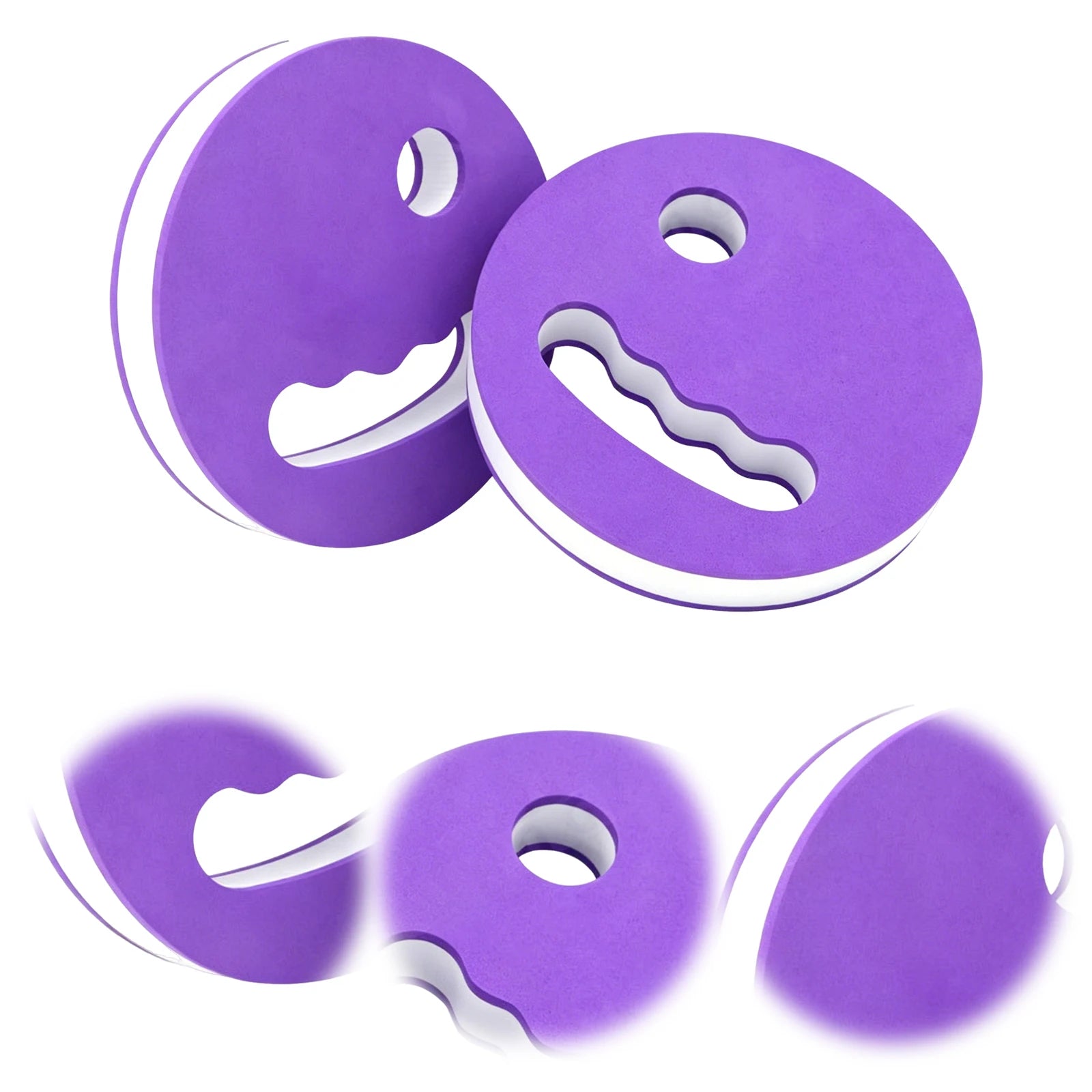 1Pair Water Exercise Discs Non-slip Floating Swimming Wristband Swim