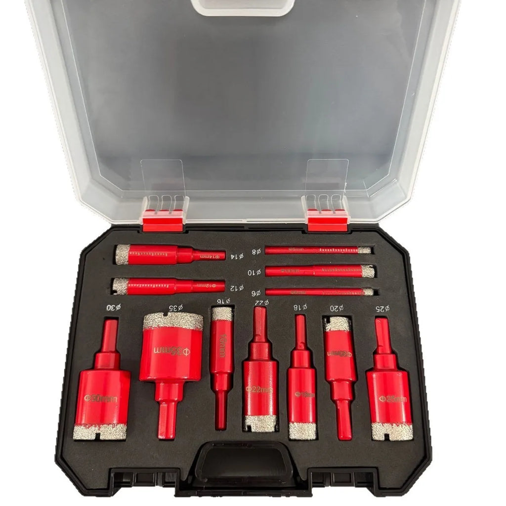 Diamond Coated Drill Bits 6- Hole Saw Glass Marble Granite Stone Tile