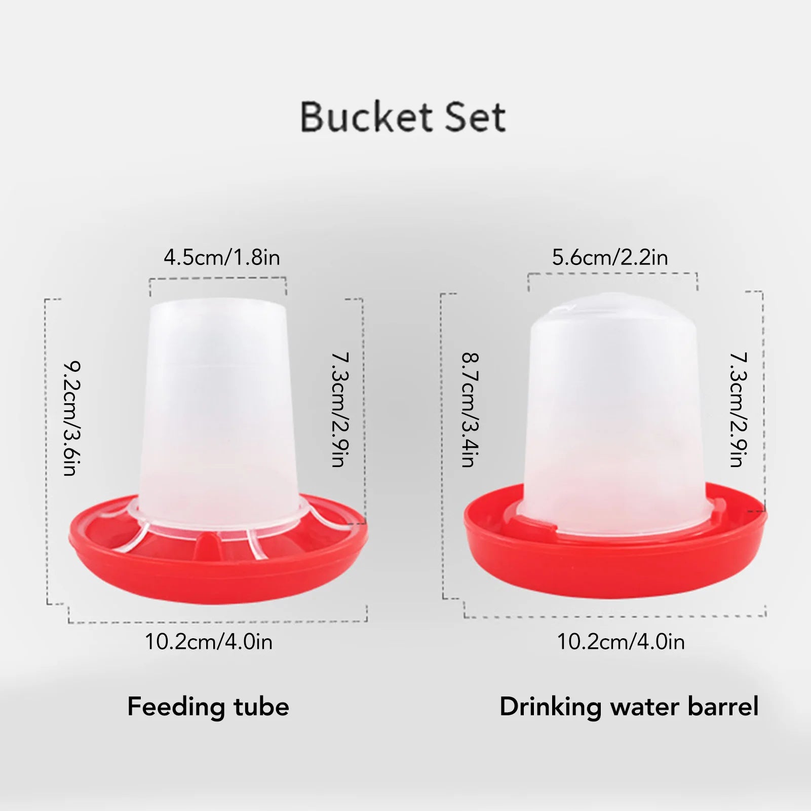 Chick Feeder Easy To Clean Rotary Sleeve Design Automatic Feeding and Watering Chick Feeder and Waterer Kit for Chicks Zpaxo