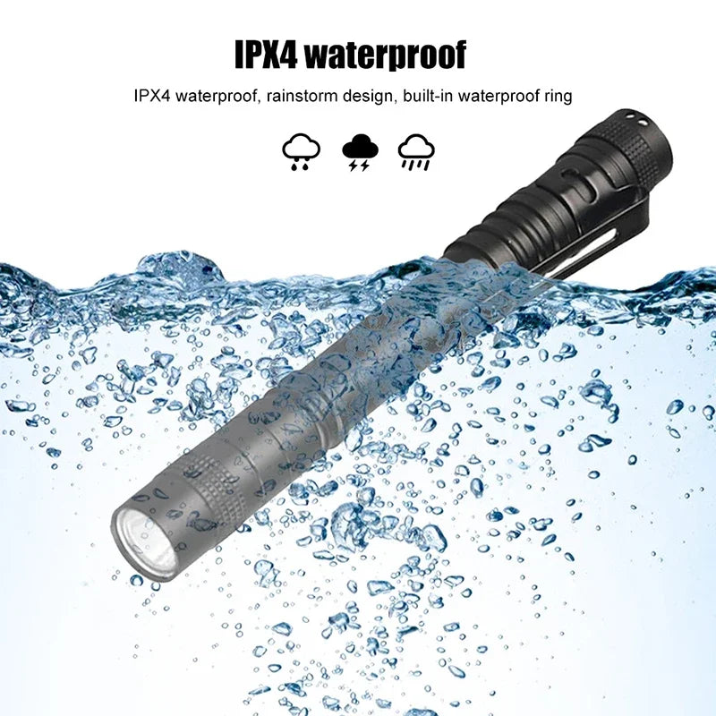 ESMARTER Mini LED Pen Flashlight – Waterproof Pocket Torch