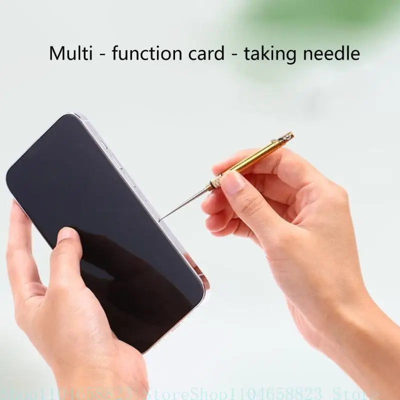 Portable Stainless Card Tray Pin Eject Removal Needle Opener Ejector Zpaxo
