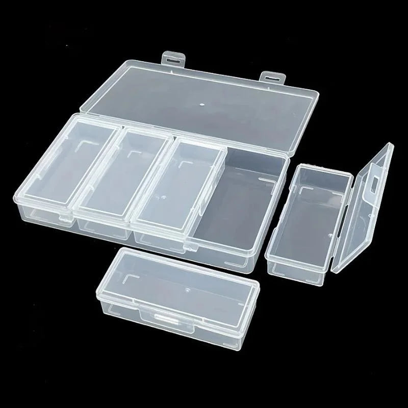 CM4 Adjustable Dividers Clear Plastic Storage Organizer Box Craft