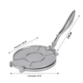 Aluminum Alloy Tortilla Press – Tortilla & Dumpling Skin Maker Tortilla Press Zpaxo Silver L