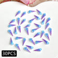 30PCS 3D Ocean Series Resin Nail Charms Summer Nail Rhinestones Creative Starfish Shell Nail Art Decorations for DIY Manicure Zpaxo 02-30pcs