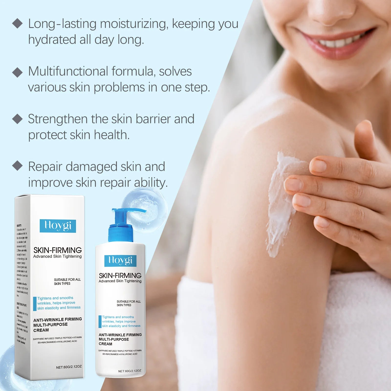 Hoygi Collagen Firming Skin Serum Tightens and Lifts Elasticity Boosting Formula Lightweight Fast Absorbing for All Skin Types Zpaxo