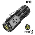 2000 Lumen LED Flashlight RGB Side Lamp Type-C Rechargeable Torch