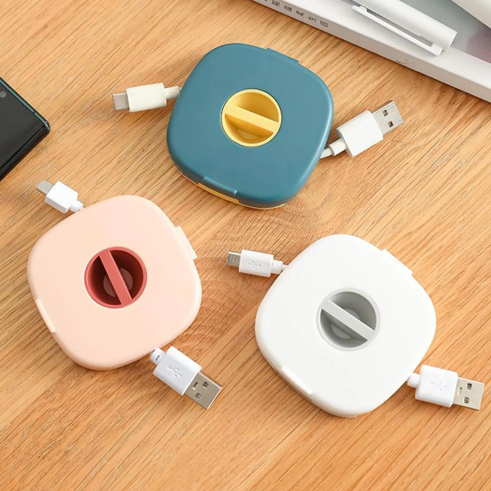 Cable Organizer Case Charger Cord Winder Iphone Samsung Earbuds