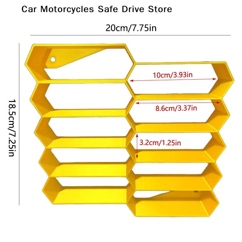 CM3D Printing Car Model Display Rack Creative 10 Grids Cars Storage