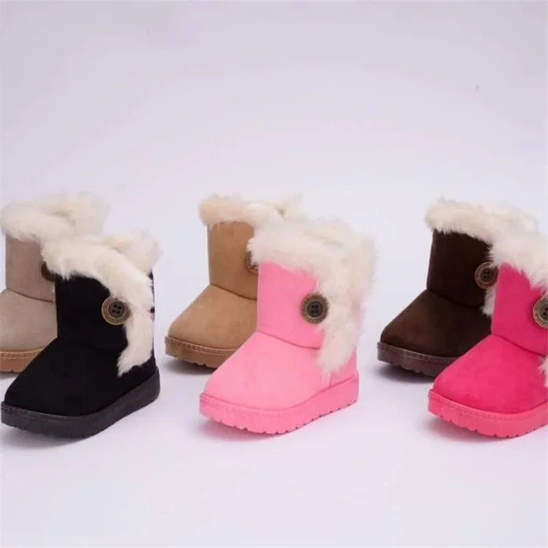 Warm Kids Snow Boots Children Toddler Winter Princess Child Shoes Zpaxo