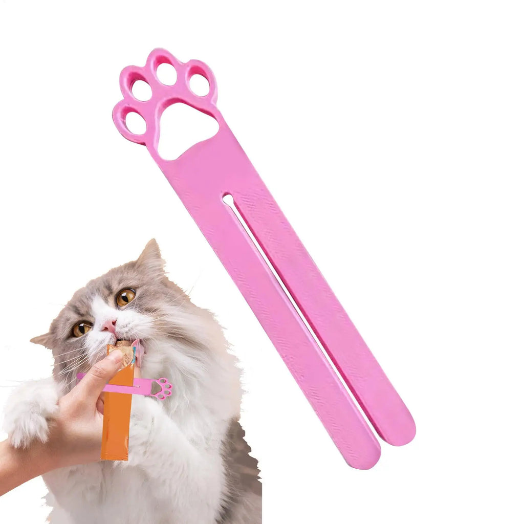 Cat Snack Extruder Cute Cat Head Wet snacks Squeezer Treat Dispenser For Pet Food Meat Sauce Bag Extruder Squeezing Tools Zpaxo
