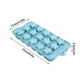 Star Silicone Mold 15 Cavity Blue Shape Easy Release Ice Cube Tray