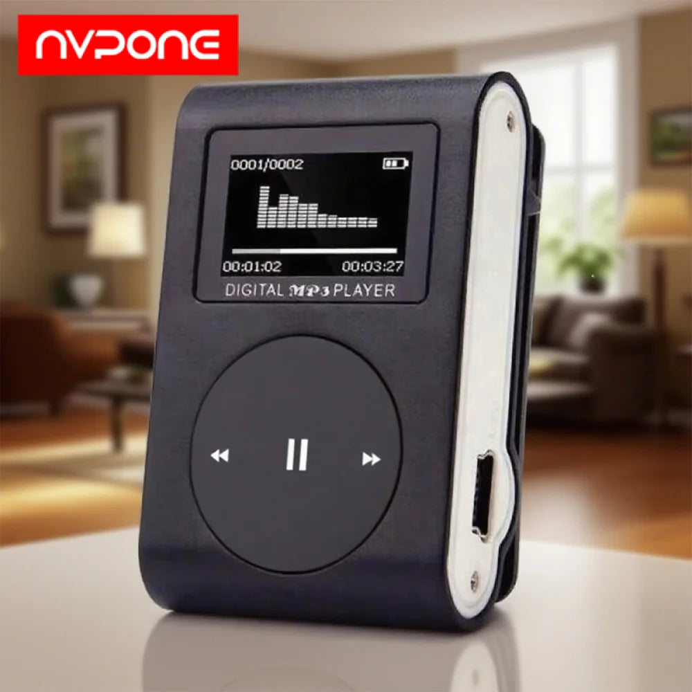 Portable Mini MP3 Player Music Stereo Speaker Clip LCD Display