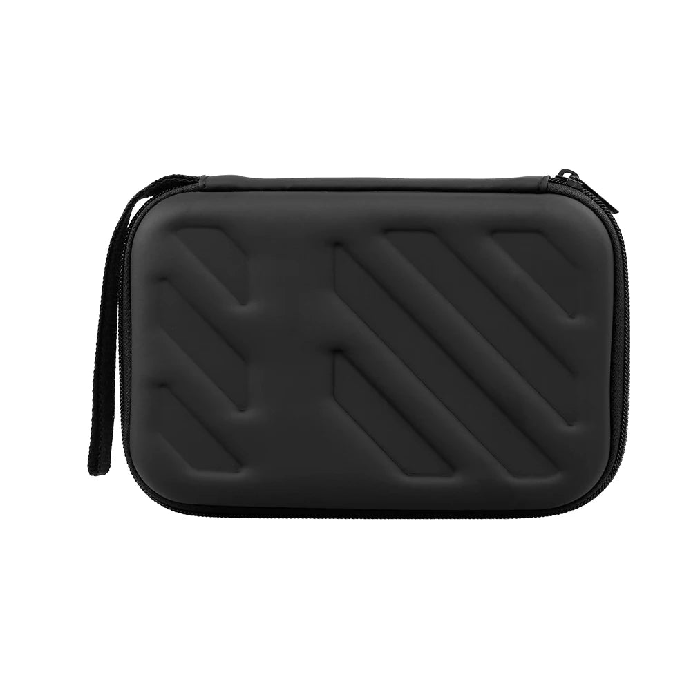 2.5inch External Hard Drive Disk Case Shockproof with Mesh Pocket and Soft Inner Fabric Carrying Case for Travel and Office Use Zpaxo black
