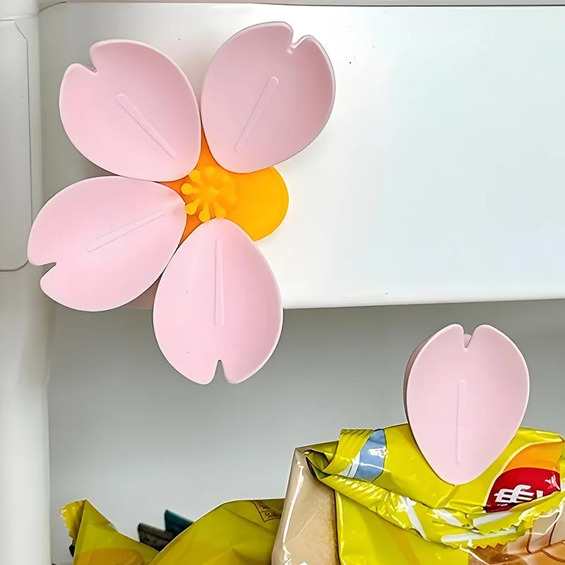 Magnetic Fridge Clips Sealing Sakura Food Bag Multi-function Snack