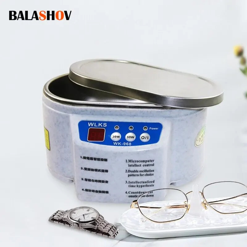 30/50W Digital Ultrasonic Cleaner Sonicator Bath Vibration Ultrasonic Jewelry Parts Glasses Circuit Board Watch Cleaning Machine Zpaxo