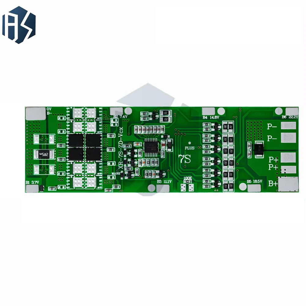 7S 24V Li-ion BMS Protection Board 10A 15A 20A 30A Current Options W Zpaxo