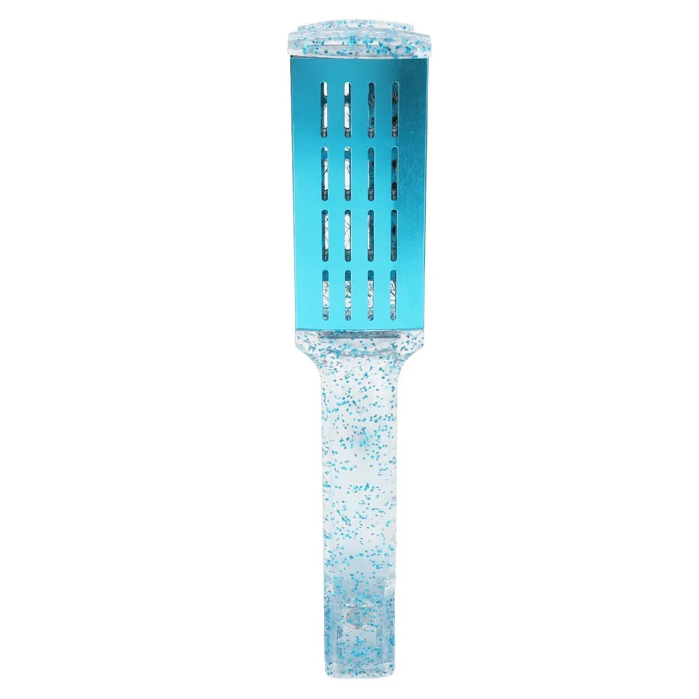 Multifunction Hair Straightener Clamp Brush Blue ABS Straightening Clamp Brush Exquisite Double Sided Straightener Brush Zpaxo