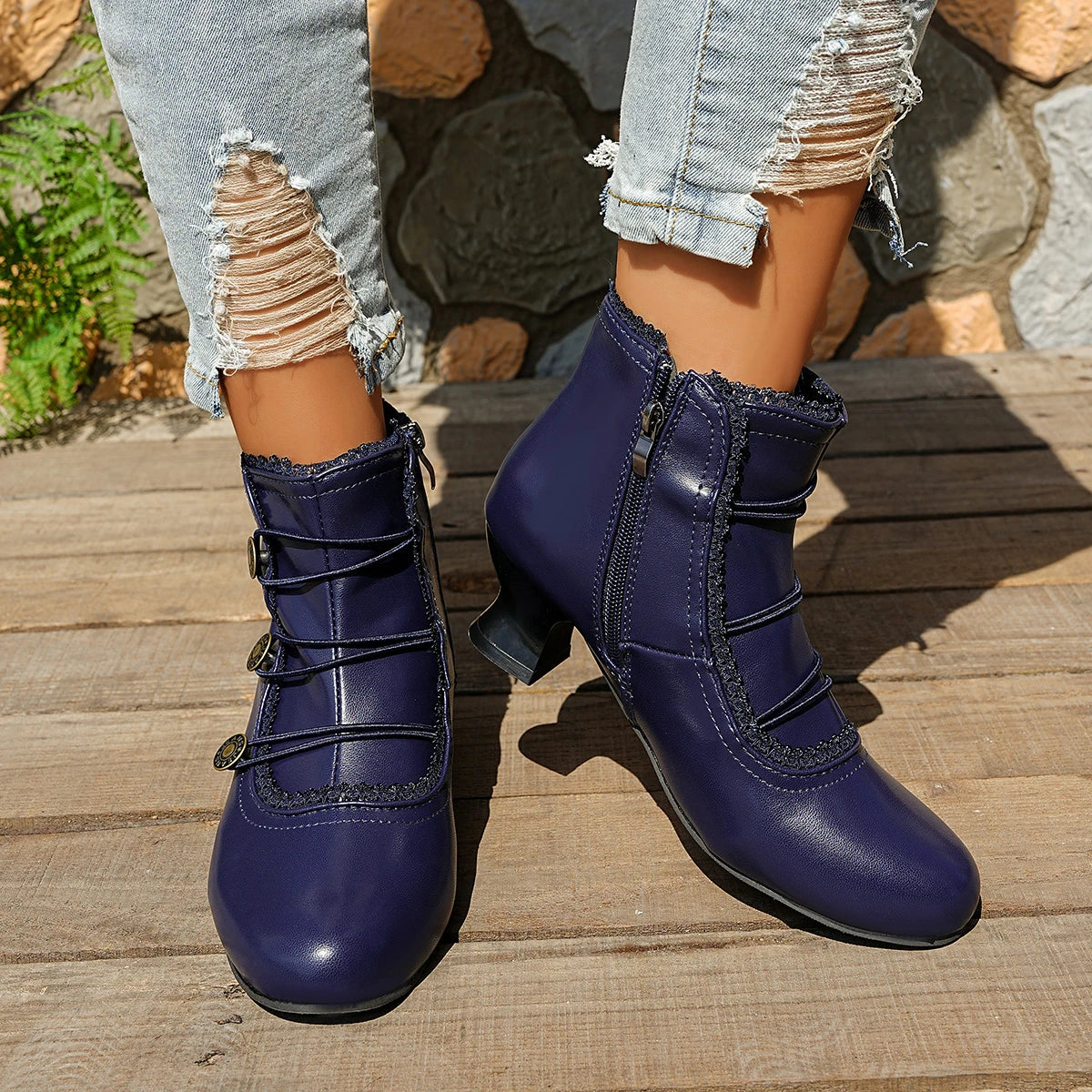2025 Women Ankle Boots Fashion Comfortable Short Boots Retro Dress Party Shoes Ladies Autumn Winter Outdoor Pointed Shoes Female Zpaxo
