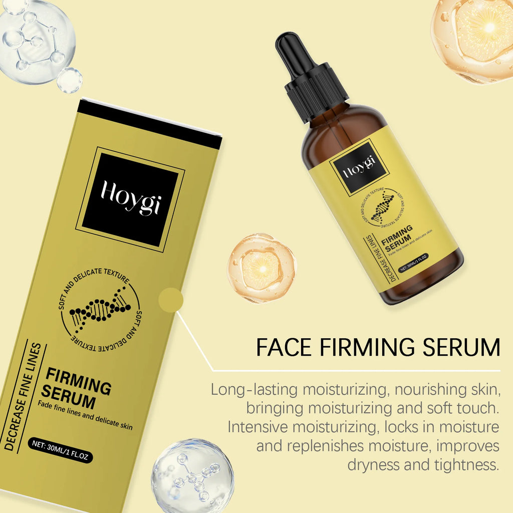 Hoygi Anti-Wrinkle Firming Serum Skin Tightening Elasticity Boost Fine Lines Reduction Fast Absorbing Non-Greasy All Skin Types Zpaxo