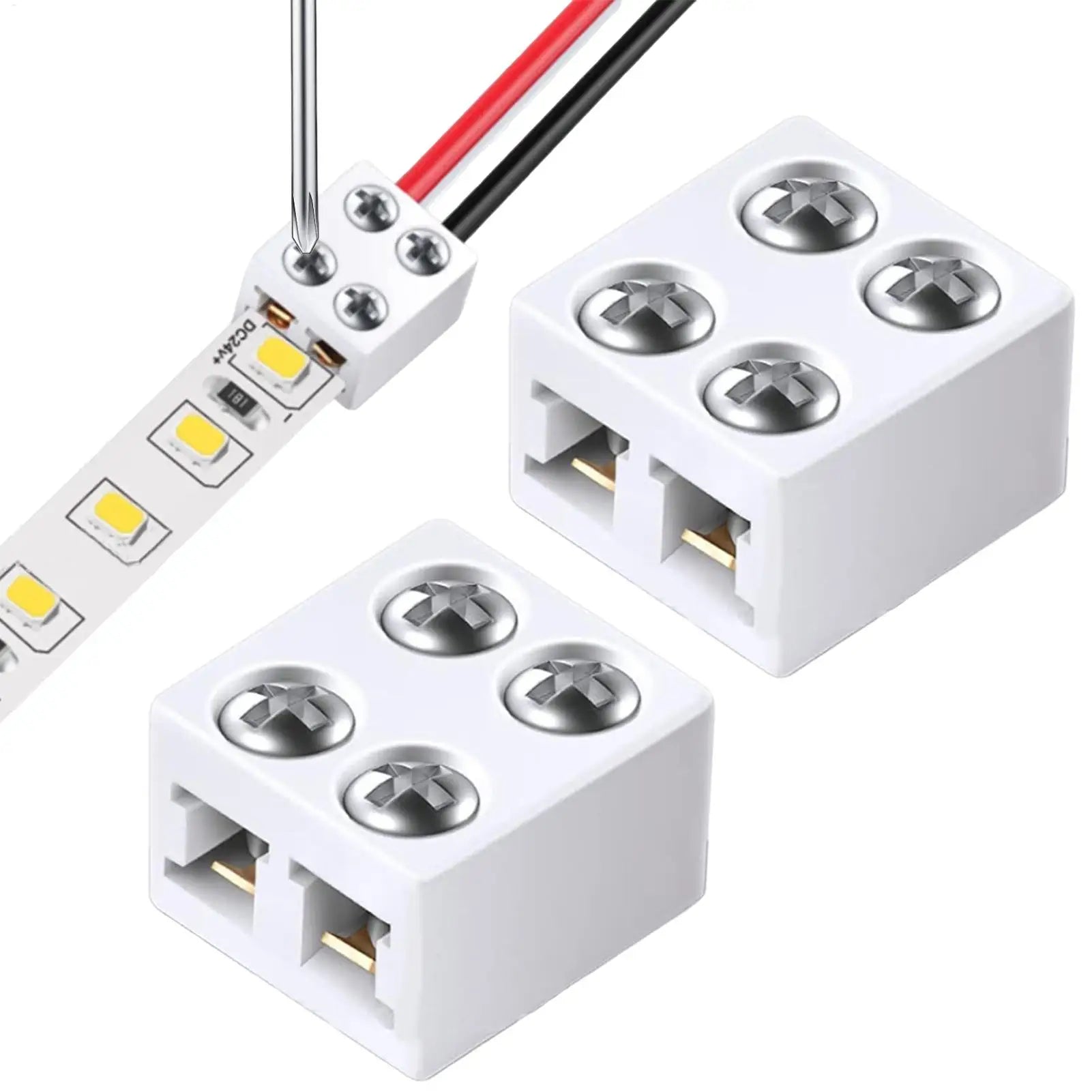 LED Strip Connectors 2Pin 5V 12V 24V Versatile Light Solderless