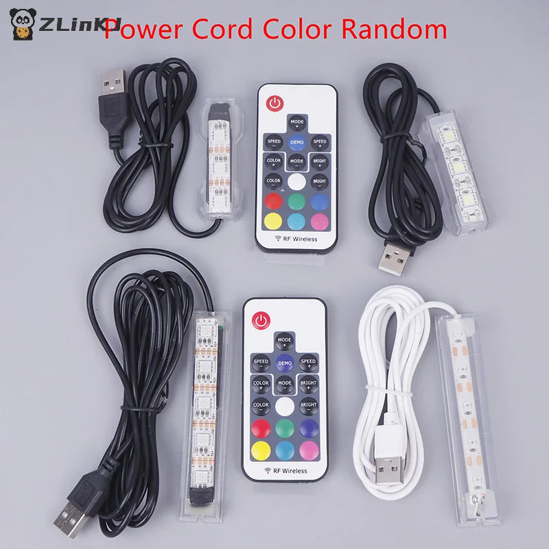 Colorful USB Aquarium Light Fish Accessory Micro Powered Remote Zpaxo