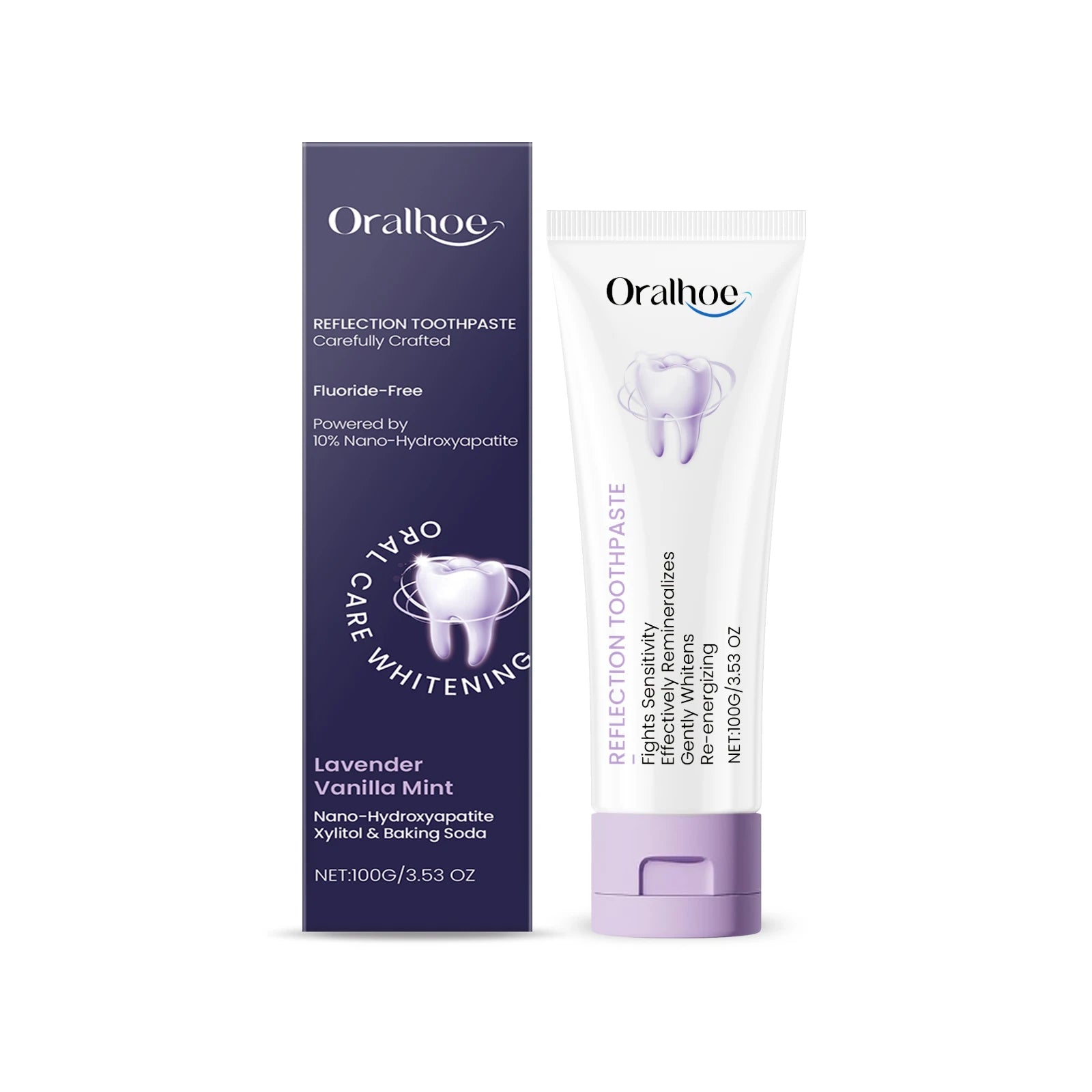 Xylitol Toothpaste Mint Freshness Deep Cleans Teeth Tartar Stains Oral Freshening Dental Hygiene Care Toothpaste Zpaxo 100g boxed