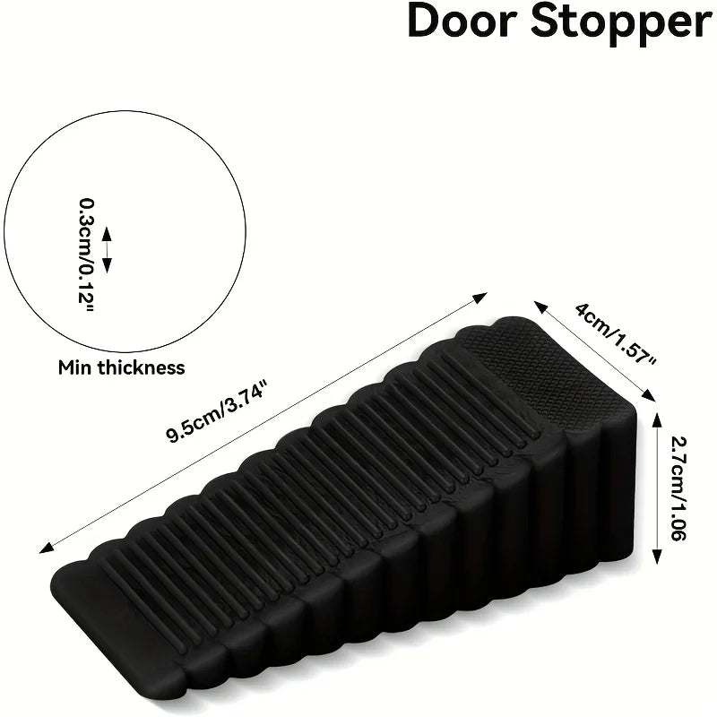 Heavy Duty Rubber Door Stopper – Anti-Slip 2/4 Pack