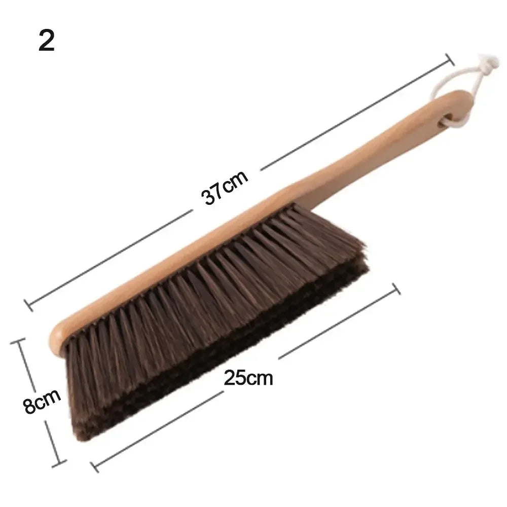 Natural Wood Bristle Anti-Static Cleaning Brush – 1 or 2 Pack Cleaning Brush Zpaxo Brown 1PC