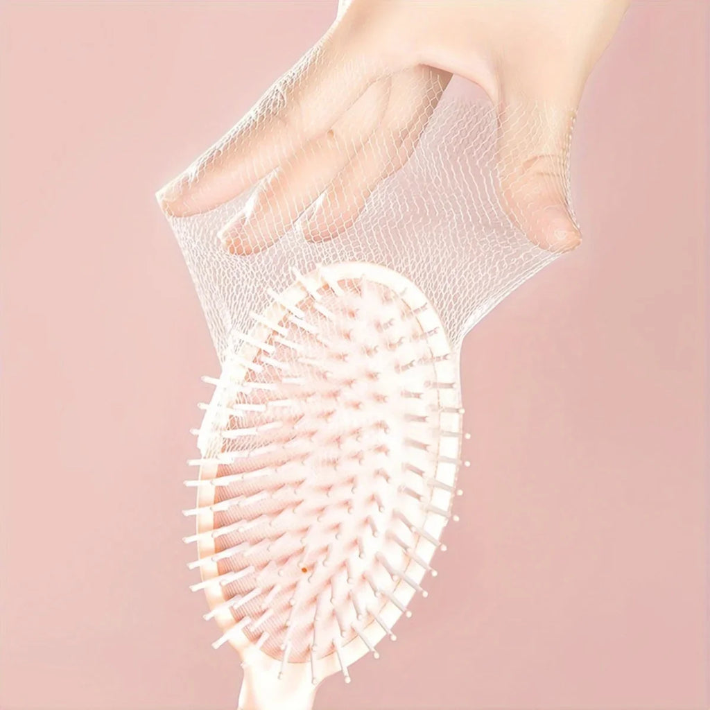 Hair Cleaning Net Air Cushion Comb Nylon Mesh Protective Cover