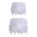 Feather Lampshade – Romantic Pendant Light Cover | Home & Events Feather Lampshade Zpaxo Length 40cm