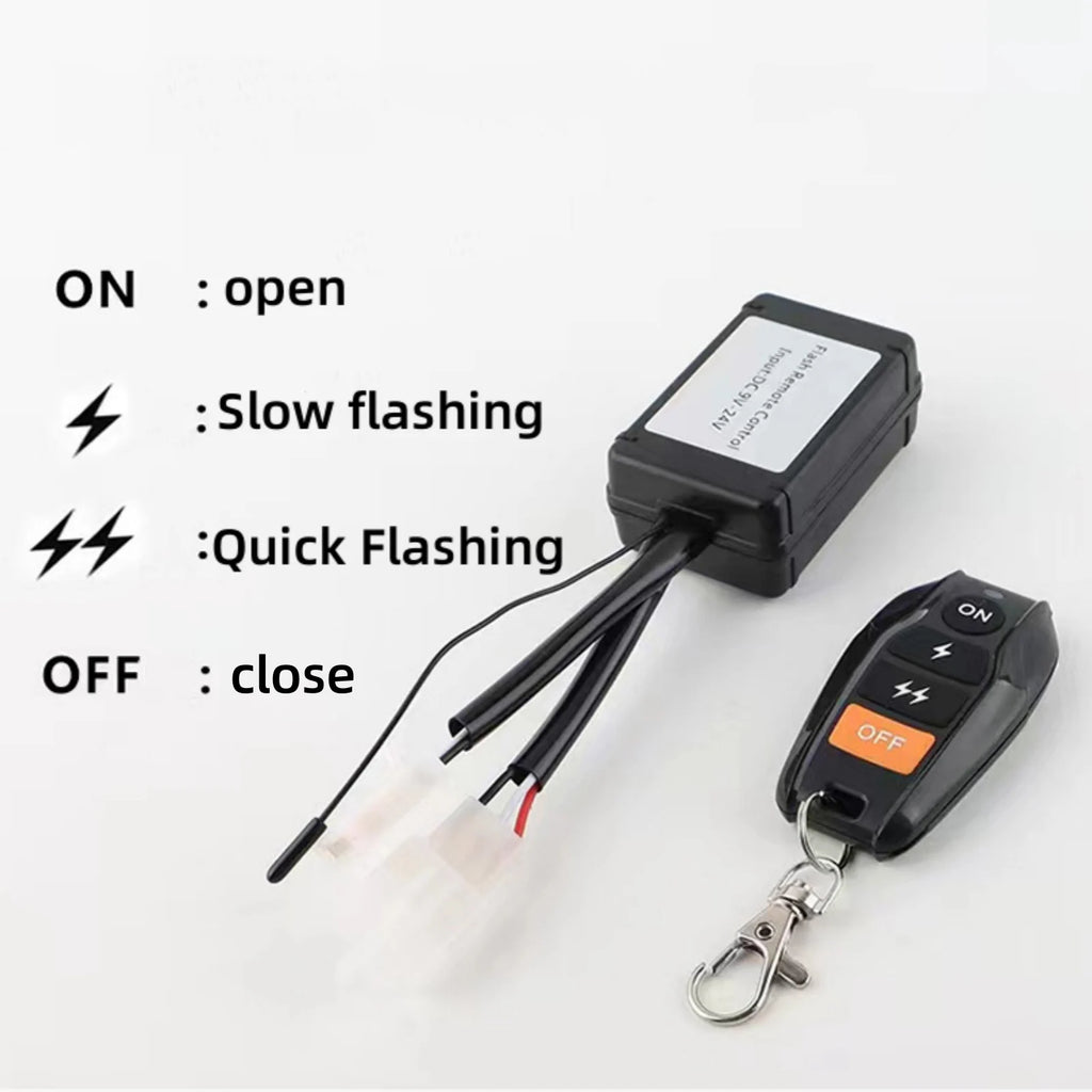 Offroad LED Work Light Bar Wire Cable Wireless Remote Control Switch