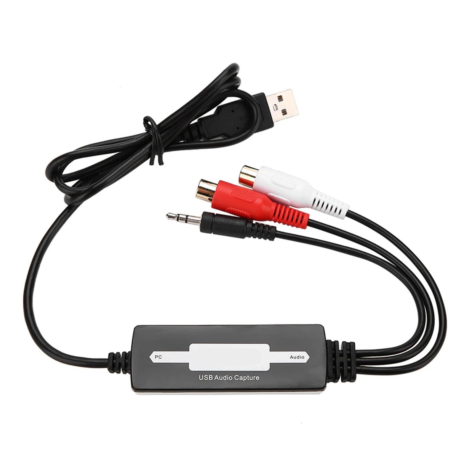 Audio Capture Recorder USB Card Converts Turntables Cassettes MP3 WAV