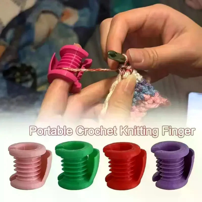 Portable Crochet Finger Protector DIY Mini Knitting Sleeves Thimble Zpaxo