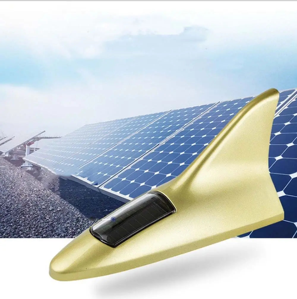 Lights Modified lights Car Roof Truck Solar Shark Fin Antenna Warning Flash Lamp Rear-end LED flash lights Car Decorative Light Zpaxo