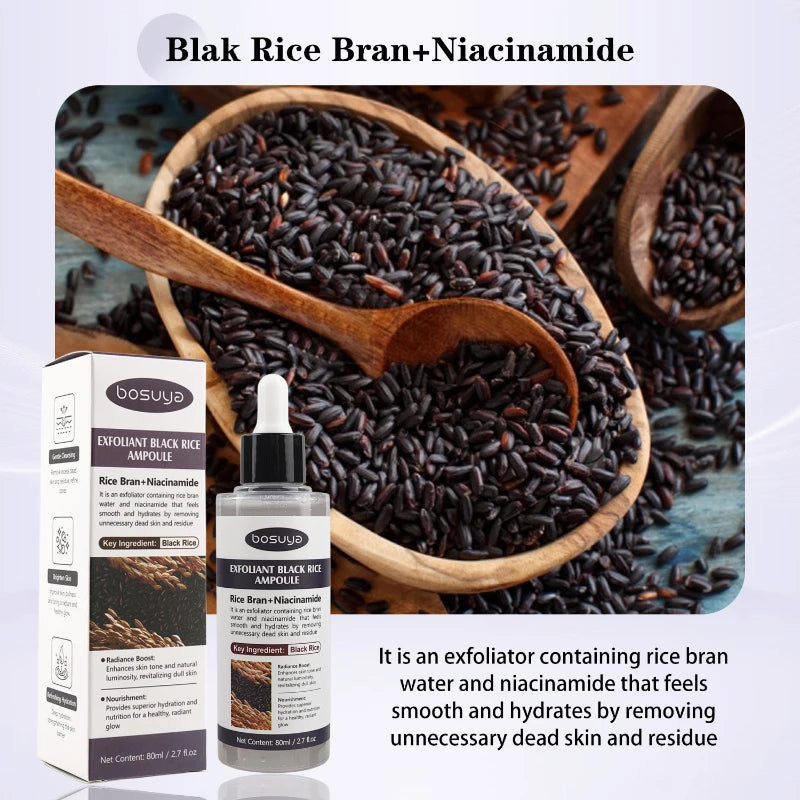 Kojic Acid & Niacinamide Brightening Exfoliating Serum 80ml Brightening Facial Serum Zpaxo Black Rice essence