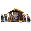 Nativity Christmas Manger Decoration Resin Figurine Bookshelf Home