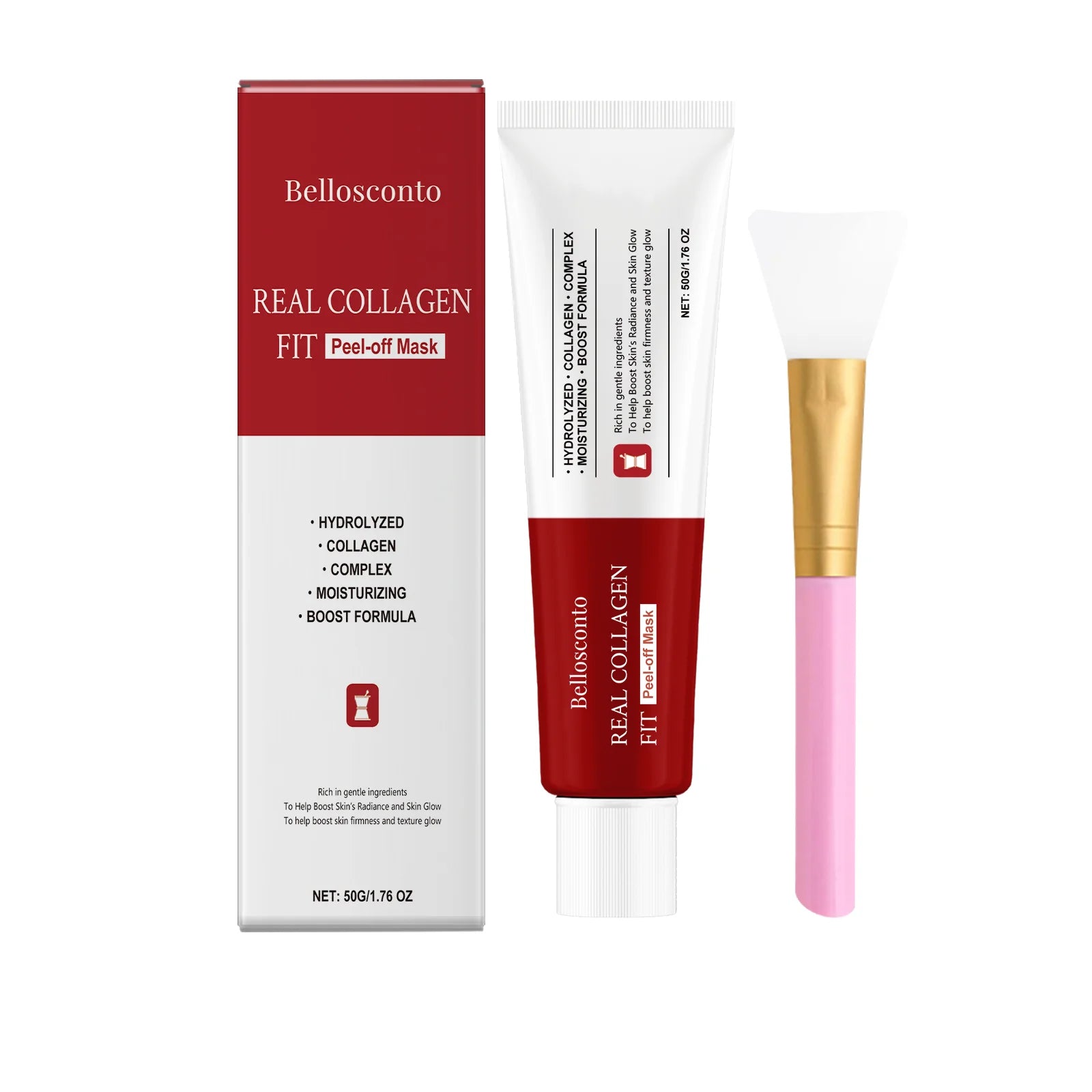 Collagen Peel Off Mask – Blackhead Removal & Skin Brightening Peel Off Face Mask Zpaxo 1set Boxed