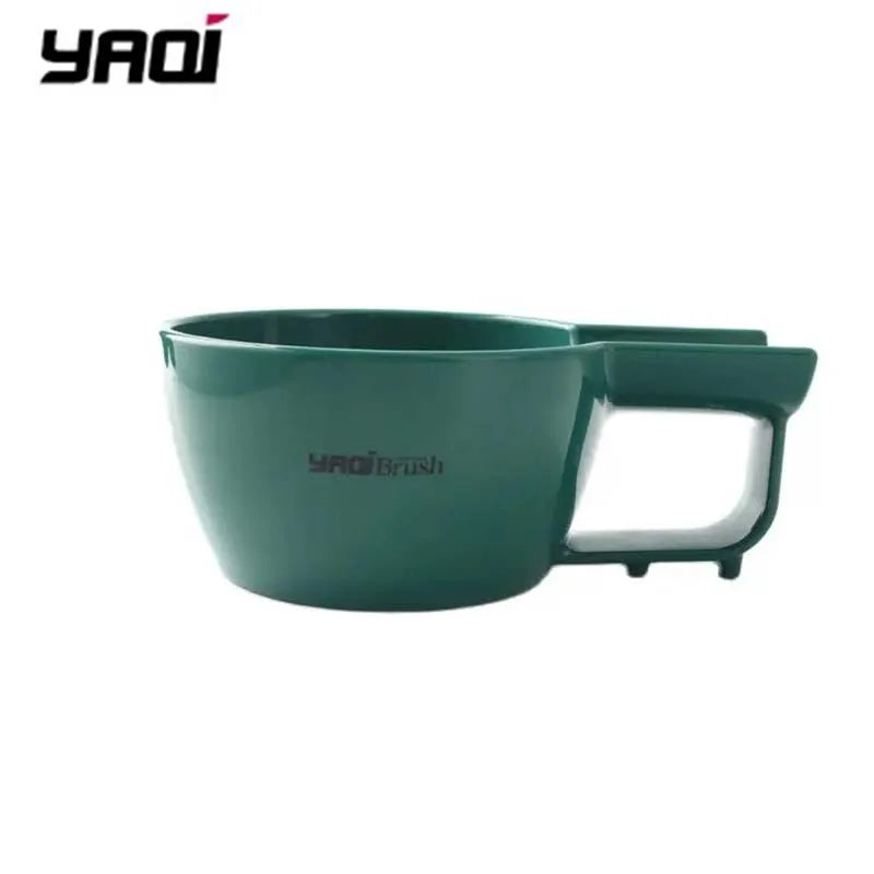YAQI High Quality 5 Colors Shaving Bowl For Men Shaving Brush Solid Color Simple Fashion Plastic Mens Professional Shaving Bowl Zpaxo AB019