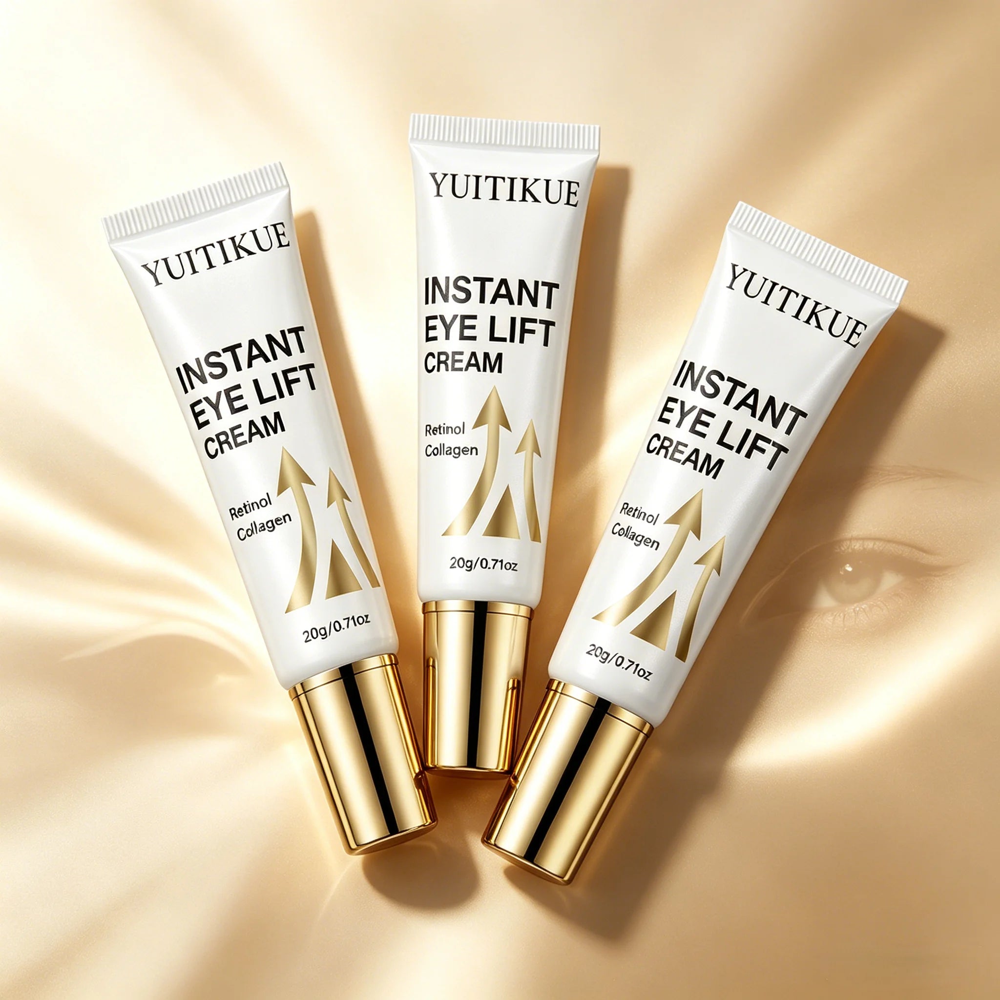 YUITIKUE Eye Lift Cream – Retinol & Collagen Under-Eye Treatment Under-Eye Lift Cream Zpaxo 3pc