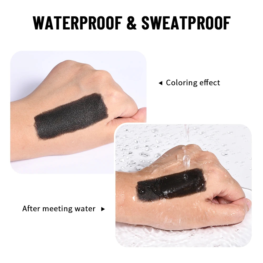 Long-Lasting Black And White Lipstick Crayon With Plumping Effect And Highly Pigmented Nude Waterproof Gloss For Halloween Zpaxo